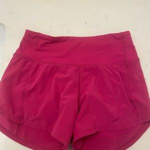 Ripened Raspberry 4 inch size 0 mid rise speed up shorts
